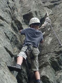 Adventure holidays can include some rock climbing in the Lake District.